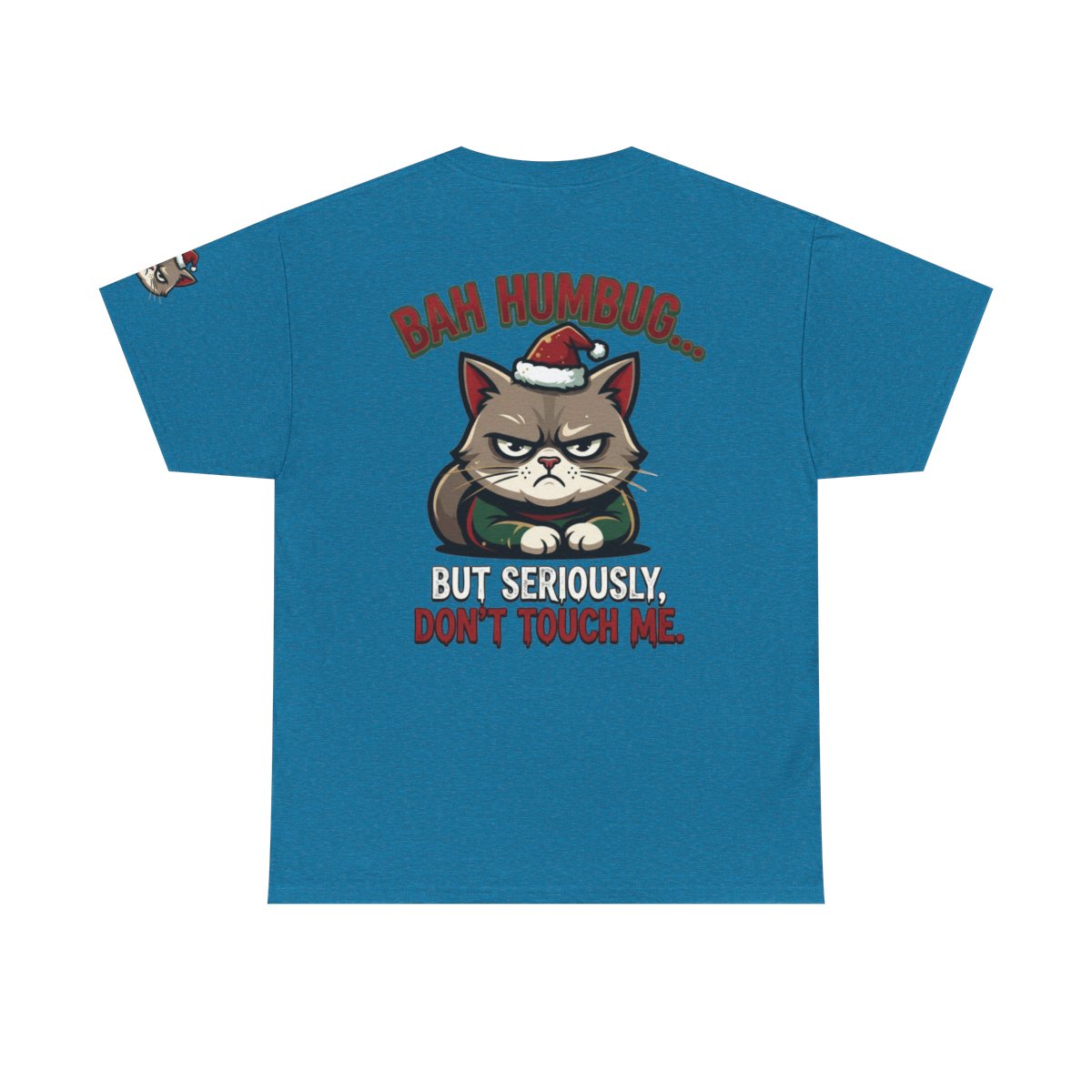 Color: Antique Sapphire | Bah Humbug Premium Graphic Tee