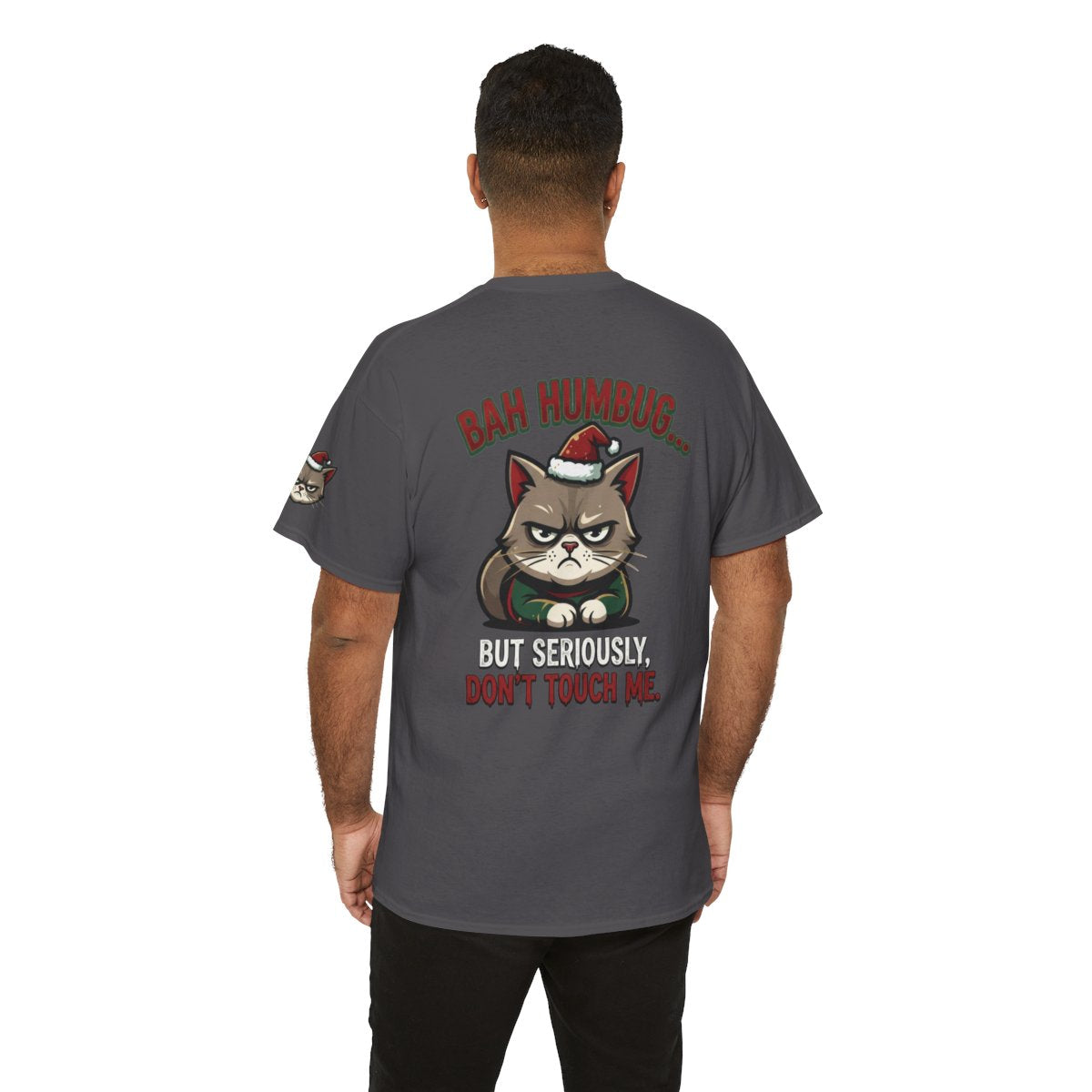 Color: Charcoal | Bah Humbug Premium Graphic Tee