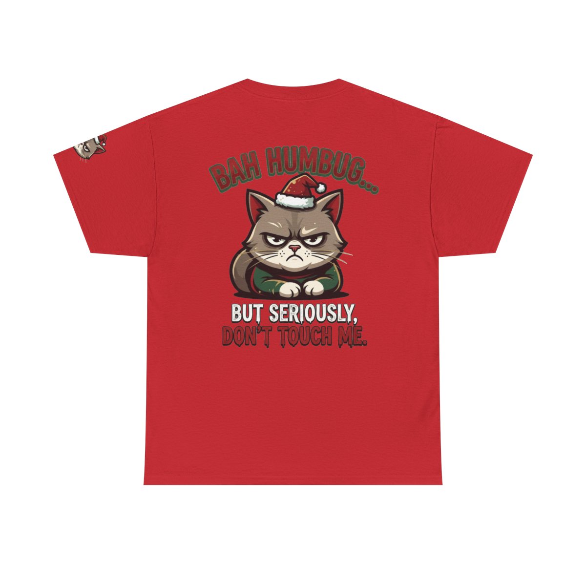 Color: Red | Bah Humbug Premium Graphic Tee