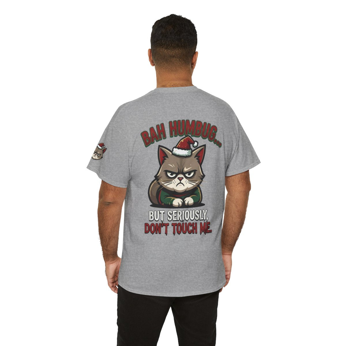 Color: Sport Grey | Bah Humbug Premium Graphic Tee