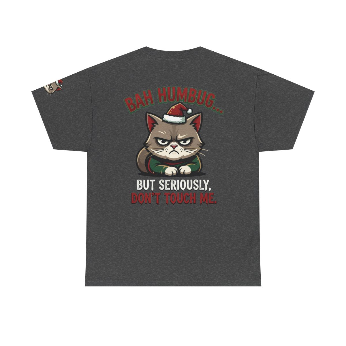Color: Dark Heather | Bah Humbug Premium Graphic Tee