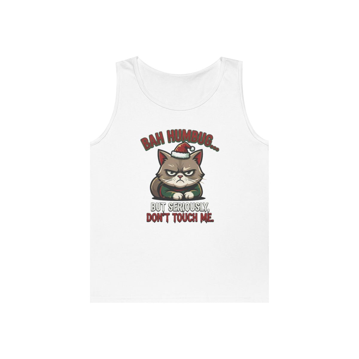 Color: White | Bah Humbug Tank Top