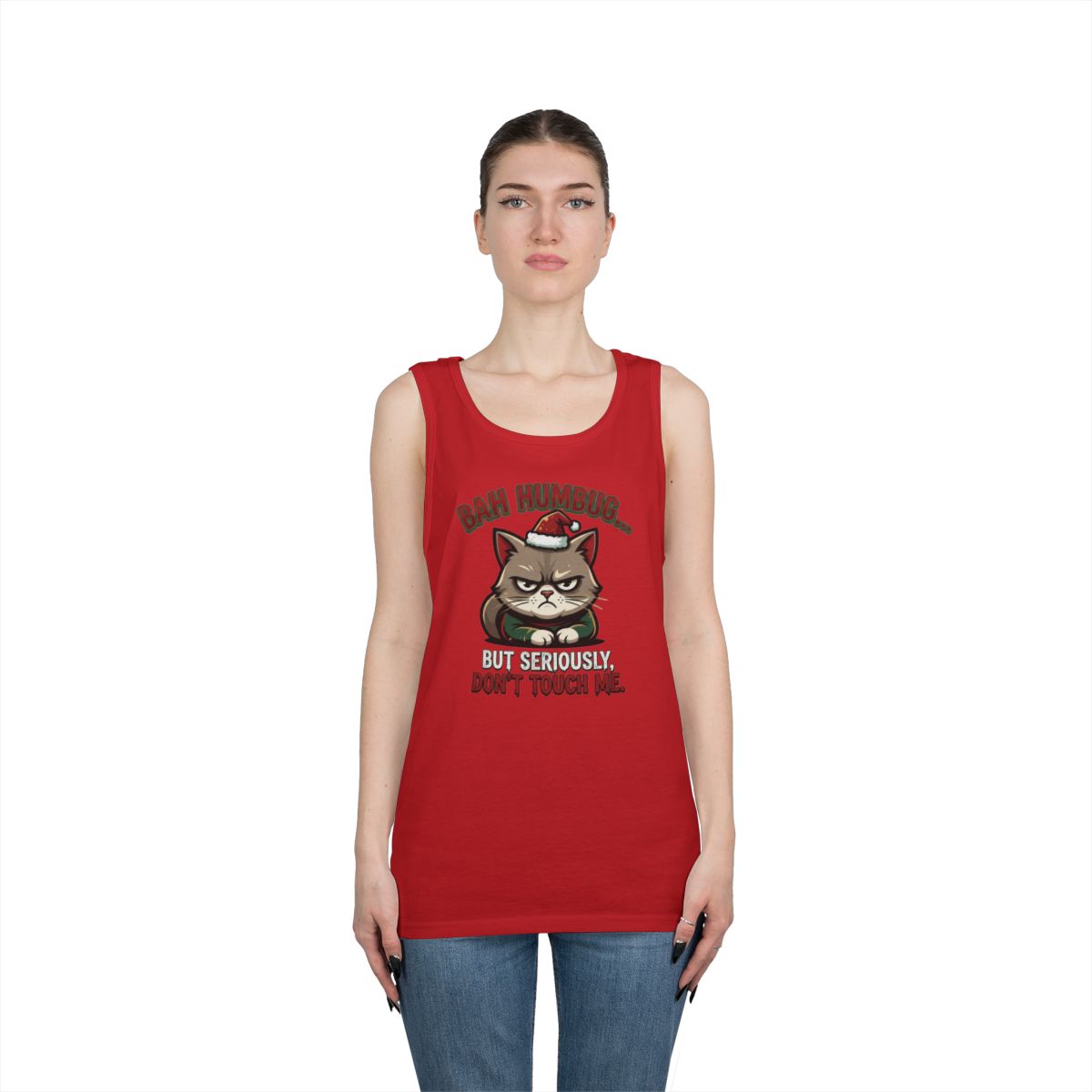 Color: Red | Bah Humbug Tank Top
