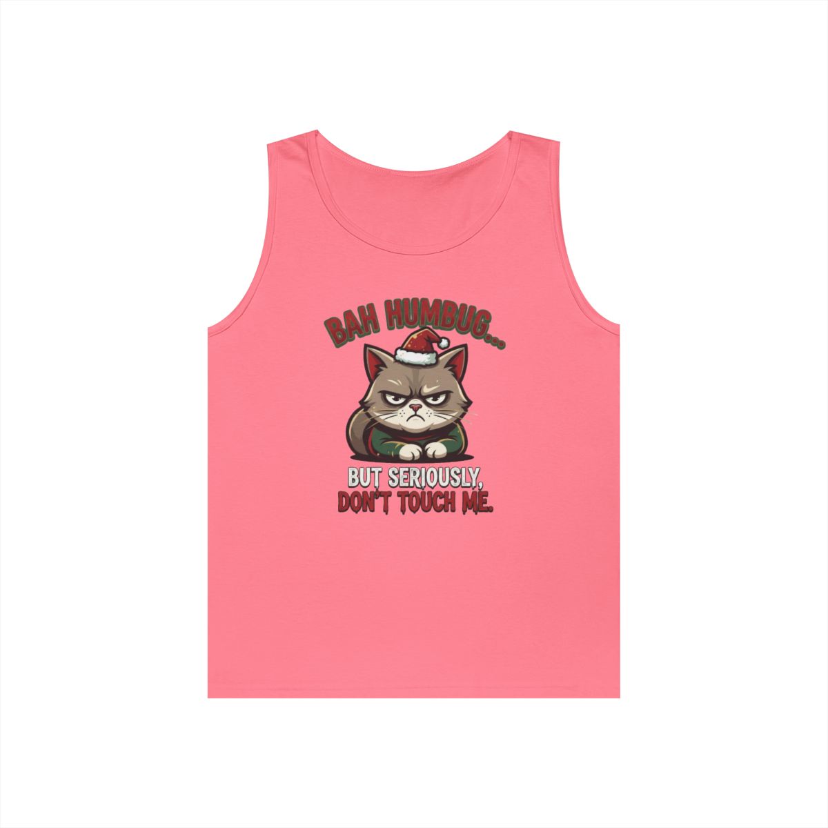 Color: Safety Pink | Bah Humbug Tank Top