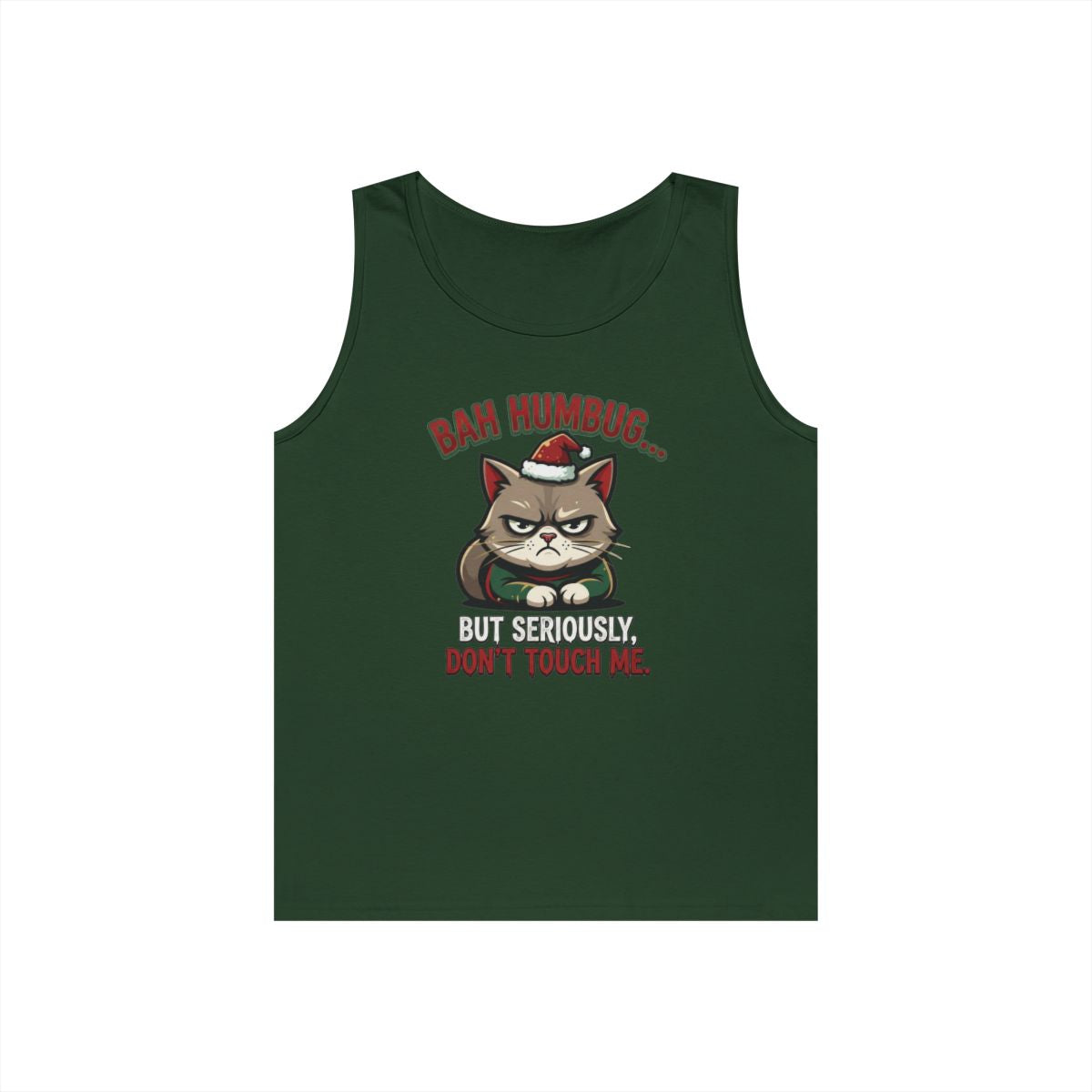 Color: Forest Green | Bah Humbug Tank Top