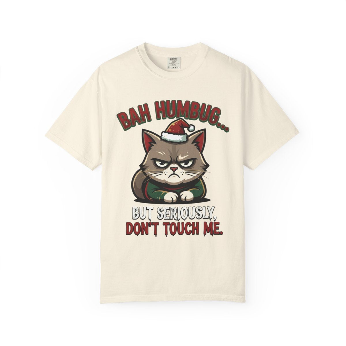 Color: Ivory | Bah Humbug Unisex Garment-Dyed Tee