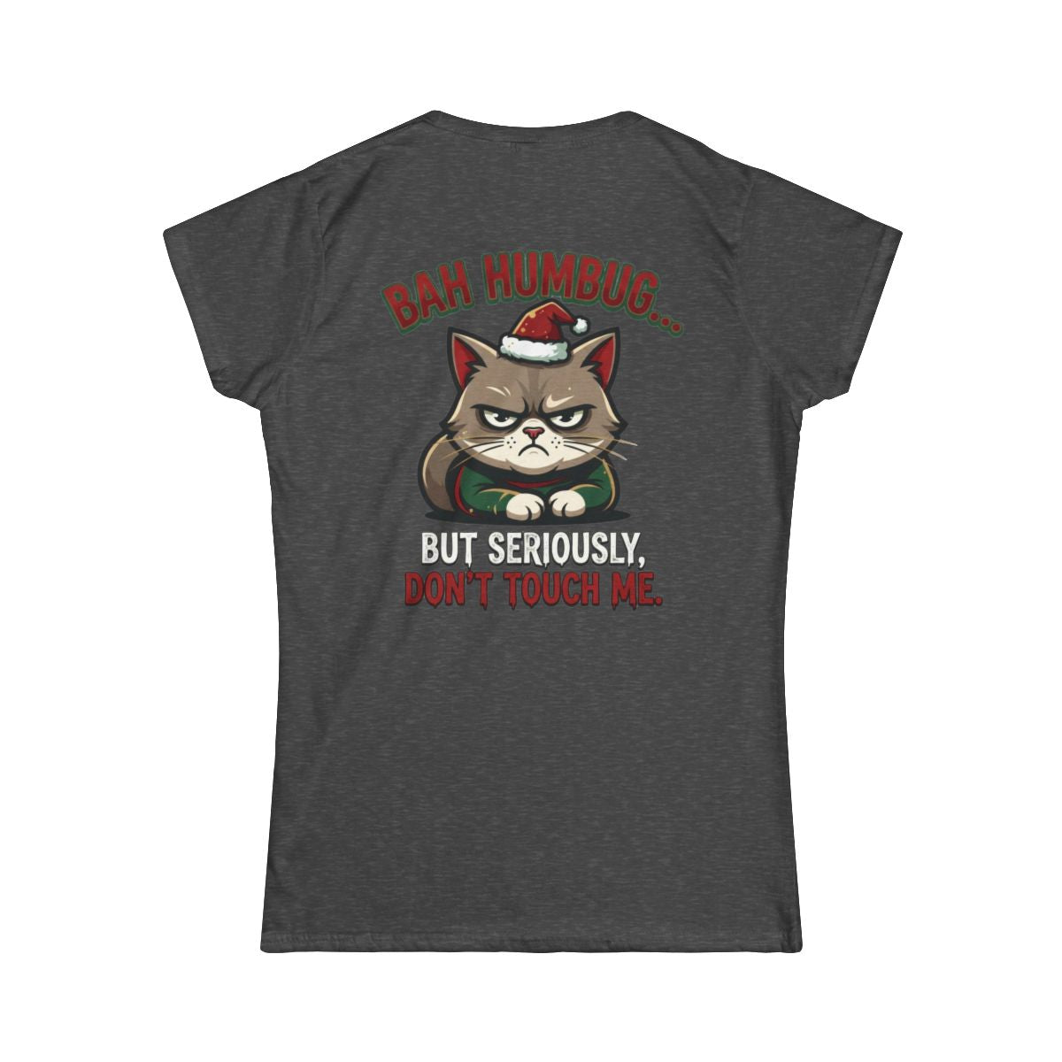 Color: Dark Heather | Bah Humbug Women's Tee