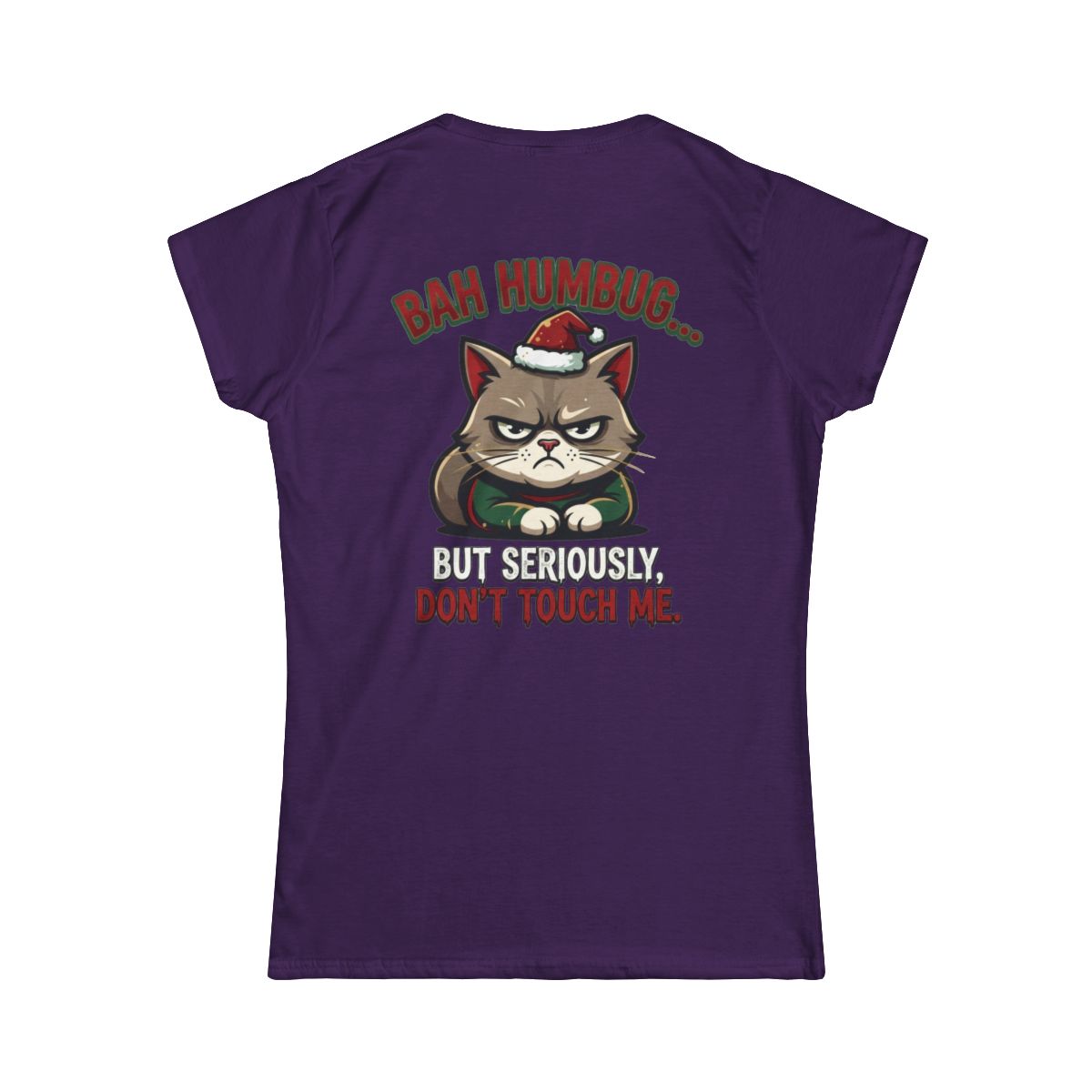 Color: Purple | Bah Humbug Women's Tee