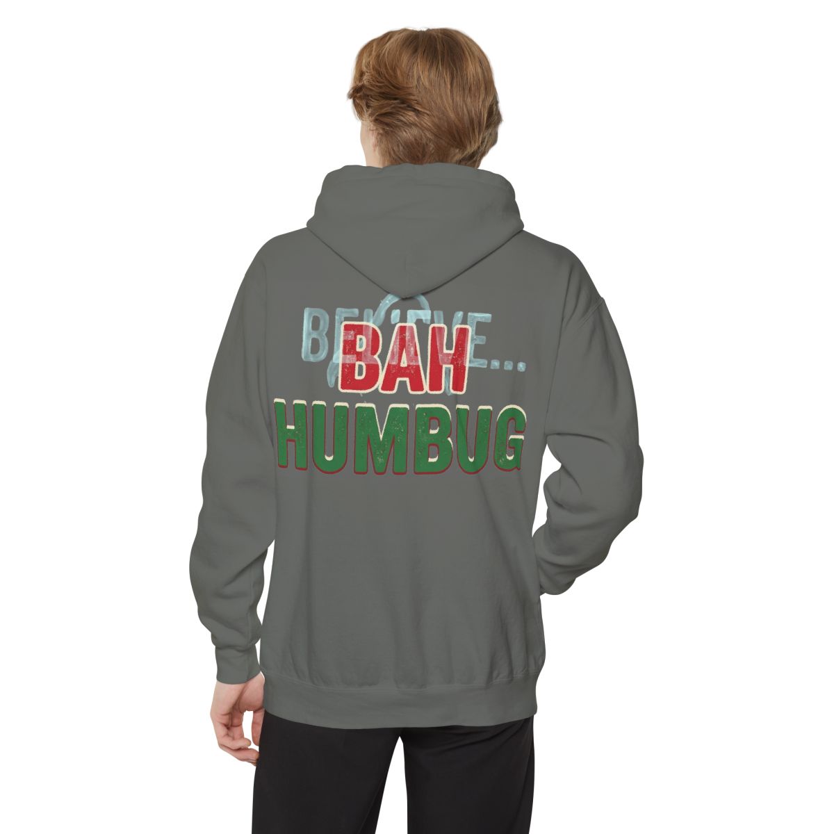 Color: Grey | Bah Humburg Garment-Dyed Hoodie