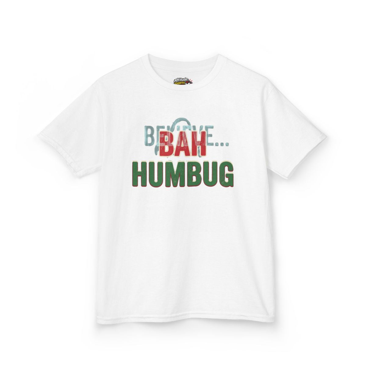 Color: White | Bah Humburg Kids Tee