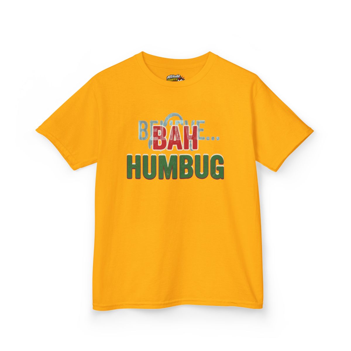 Color: Gold | Bah Humburg Kids Tee