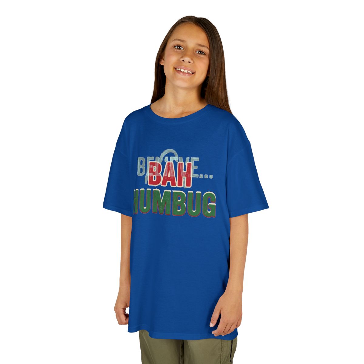 Color: Royal | Bah Humburg Kids Tee