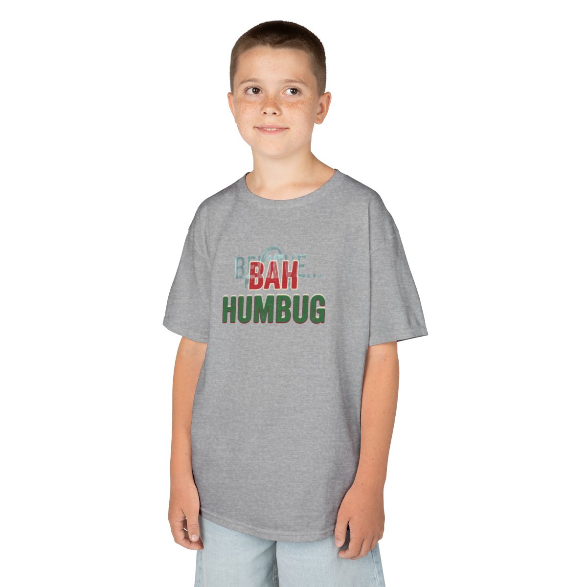 Color: Sport Grey | Bah Humburg Kids Tee
