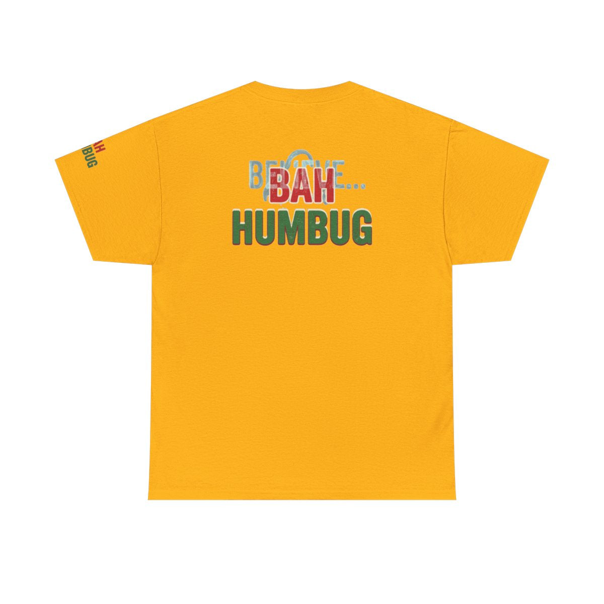 Color: Gold | Bah Humburg Premium Graphic Tee
