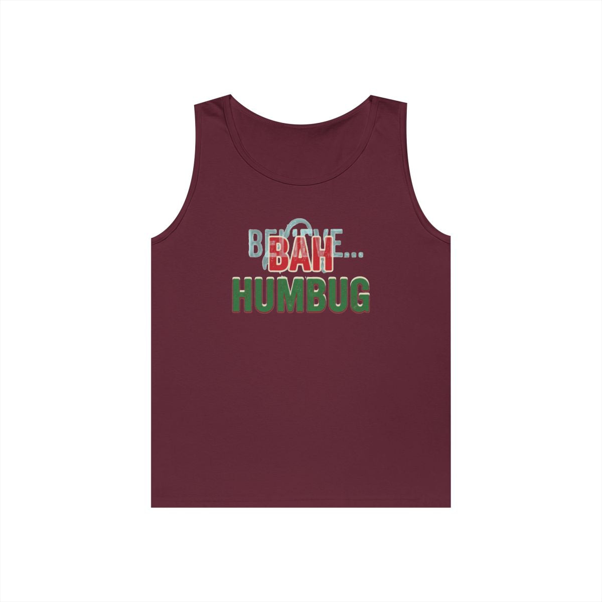 Color: Maroon | Bah Humburg Tank Top