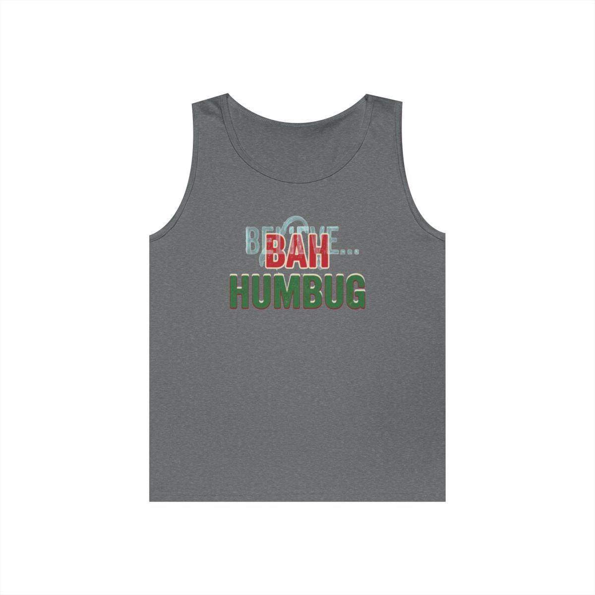 Color: Graphite Heather | Bah Humburg Tank Top