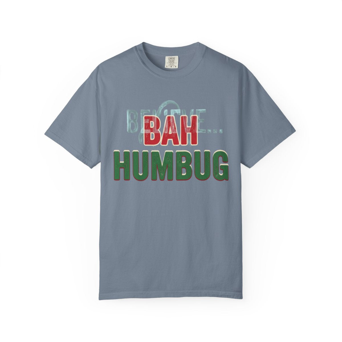 Color: Blue Jean | Bah Humburg Unisex Garment-Dyed Tee