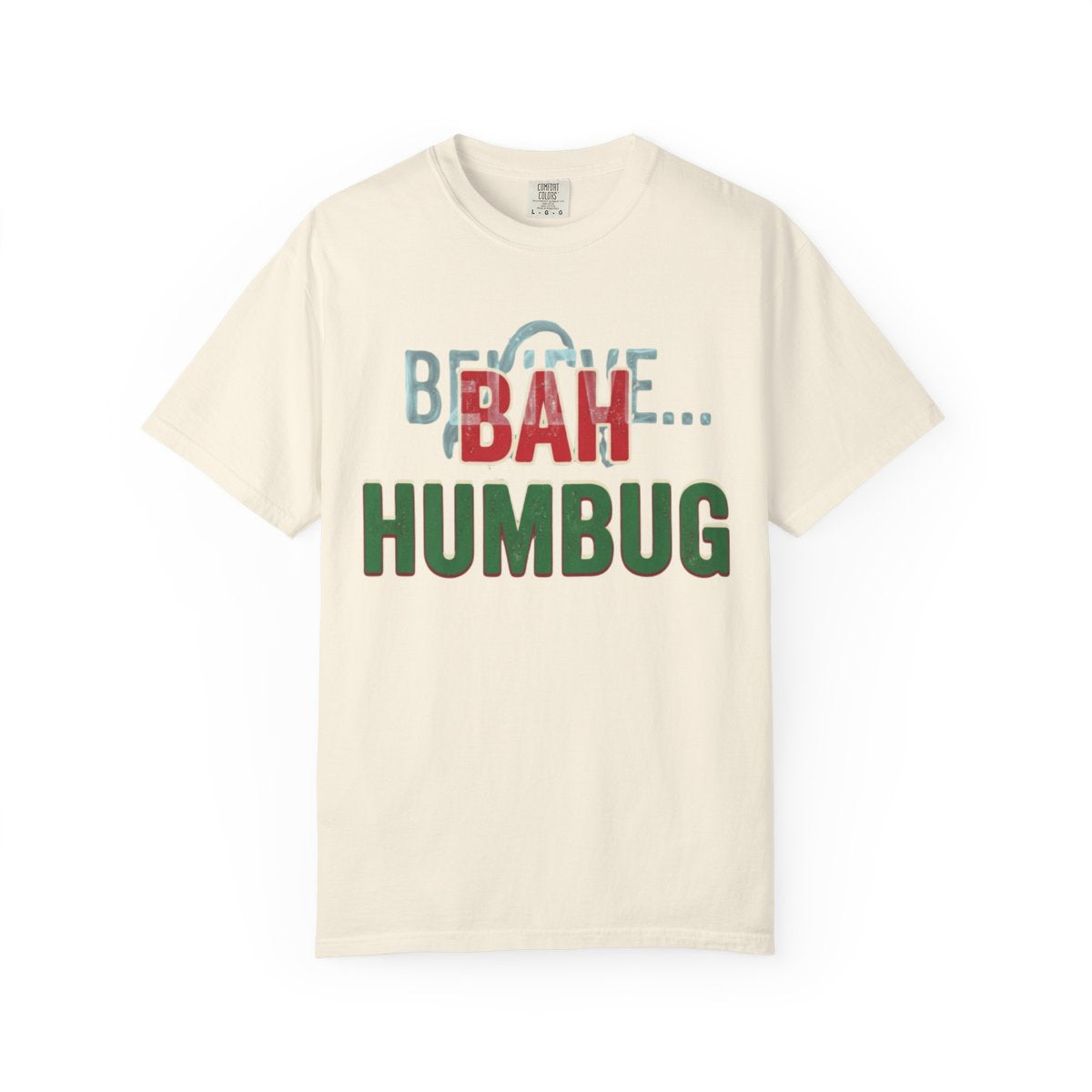 Color: Ivory | Bah Humburg Unisex Garment-Dyed Tee