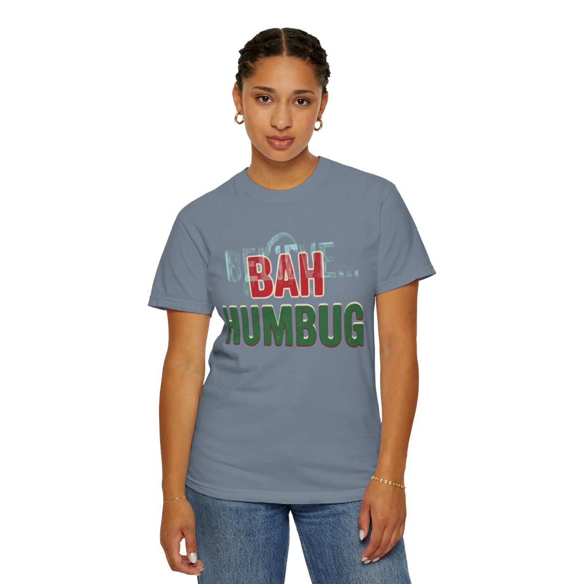 Color: Blue Jean | Bah Humburg Unisex Garment-Dyed Tee