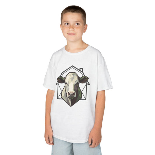 Color: White | Barnyard Cow Kids Tee