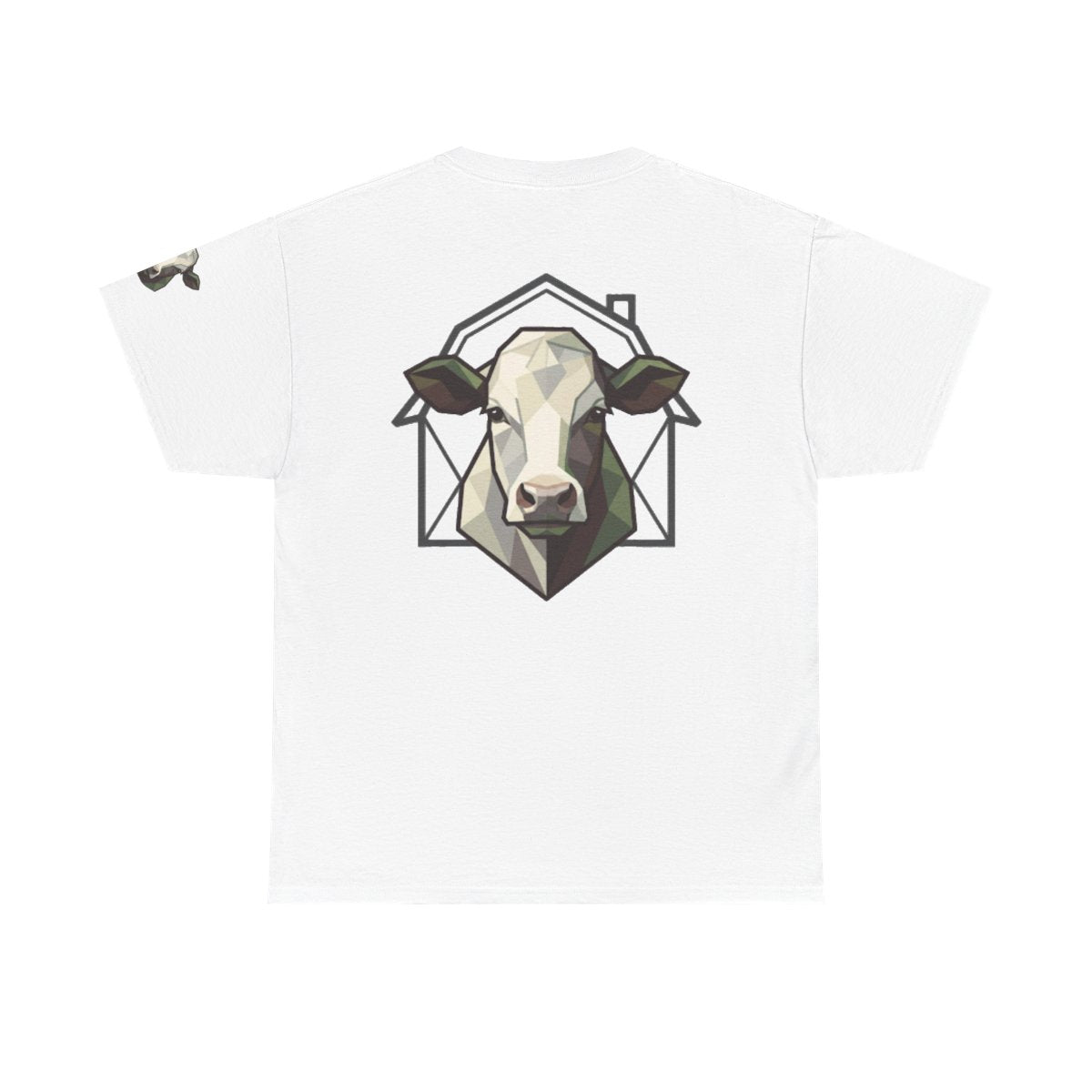 Color: White | Barnyard Cow Premium Graphic Tee