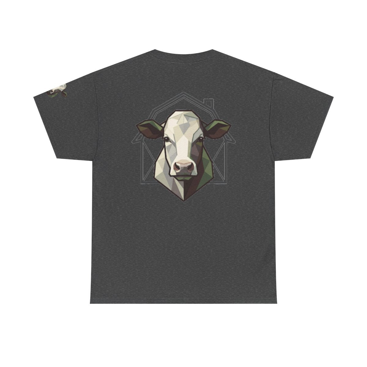 Color: Dark Heather | Barnyard Cow Premium Graphic Tee