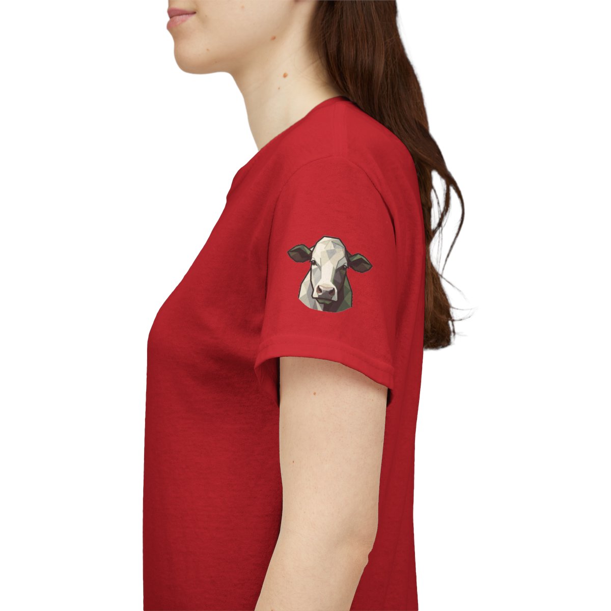 Color: Red | Barnyard Cow Premium Graphic Tee