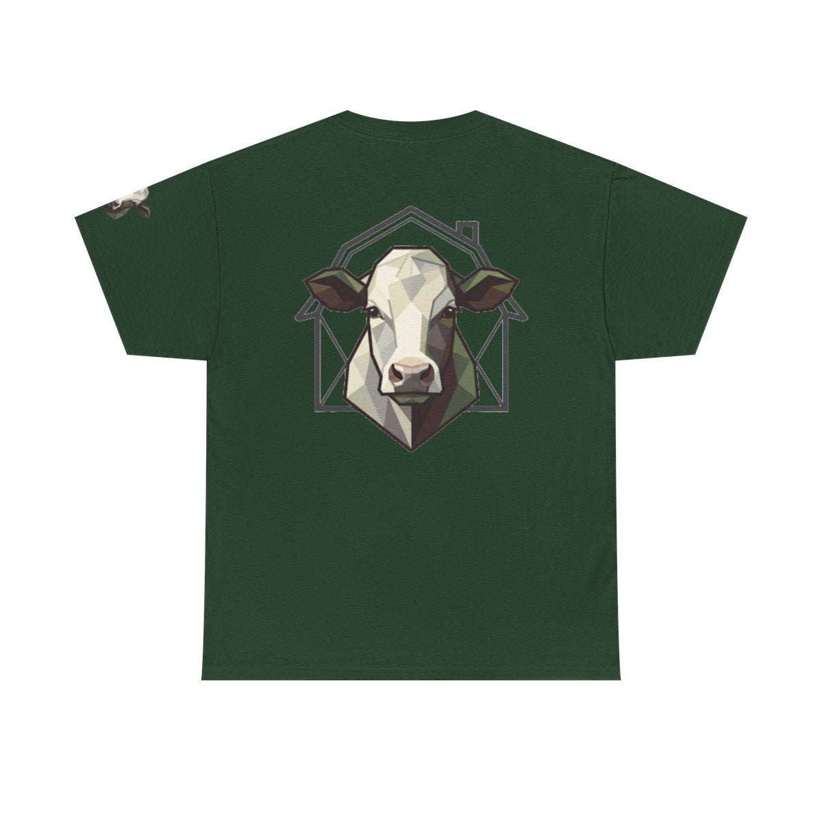 Color: Forest Green | Barnyard Cow Premium Graphic Tee