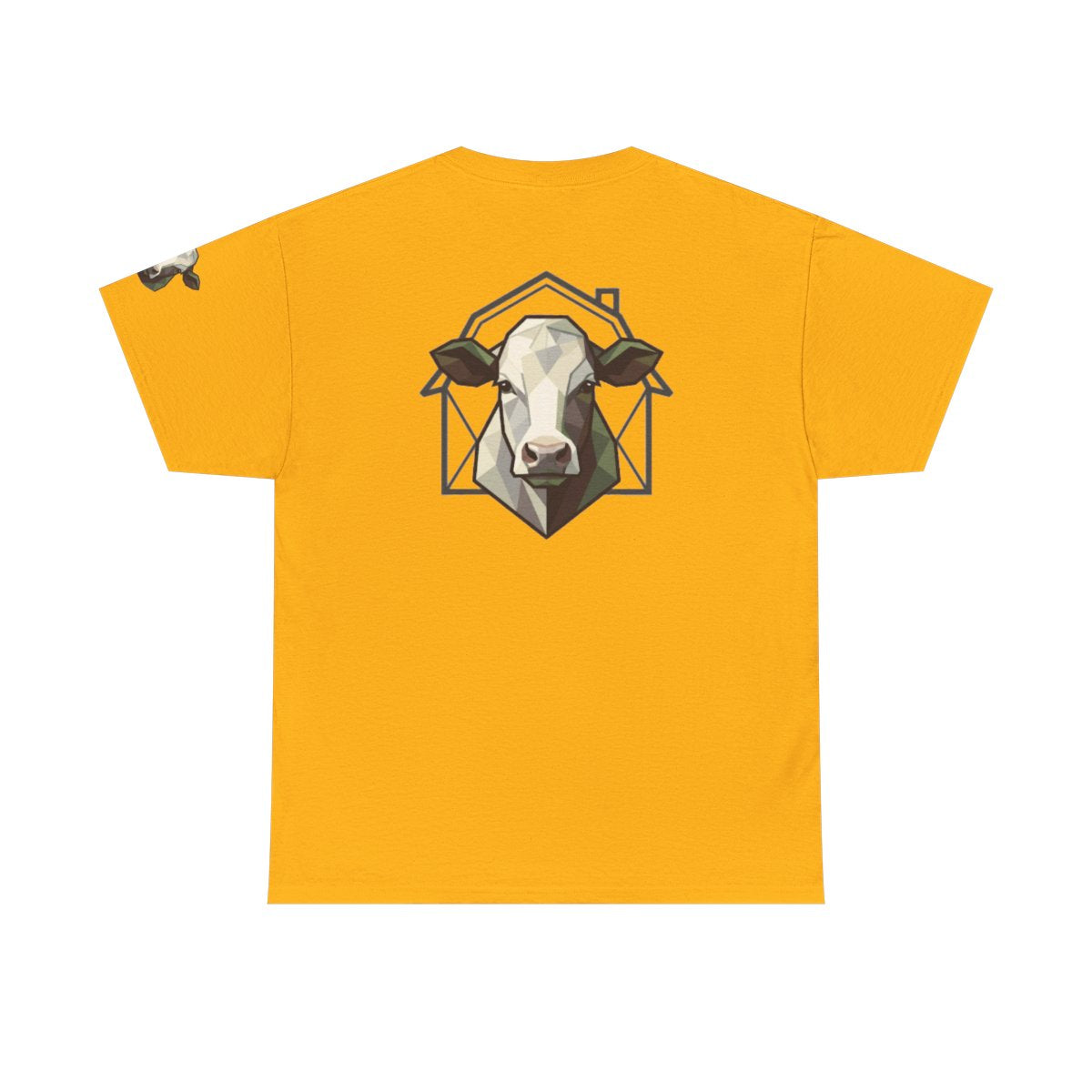 Color: Gold | Barnyard Cow Premium Graphic Tee