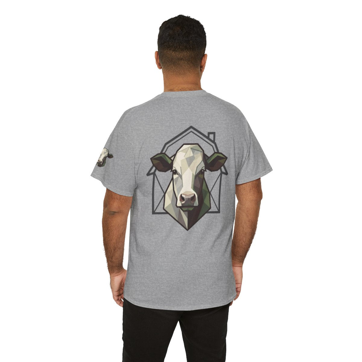 Color: Sport Grey | Barnyard Cow Premium Graphic Tee