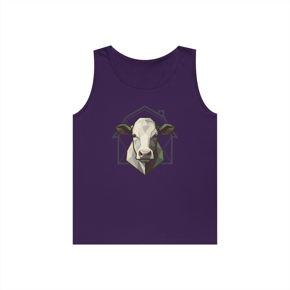 Color: Purple | Barnyard Cow Tank Top