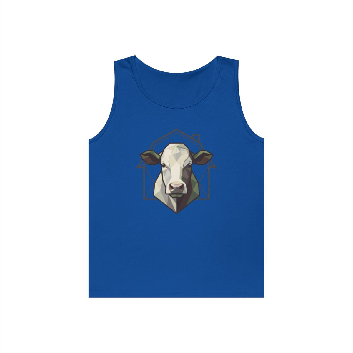 Color: Royal | Barnyard Cow Tank Top
