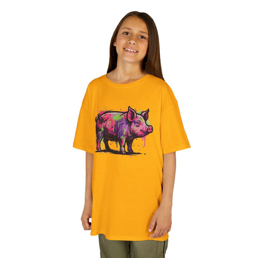 Color: Gold | Barnyard Pig Kids Tee