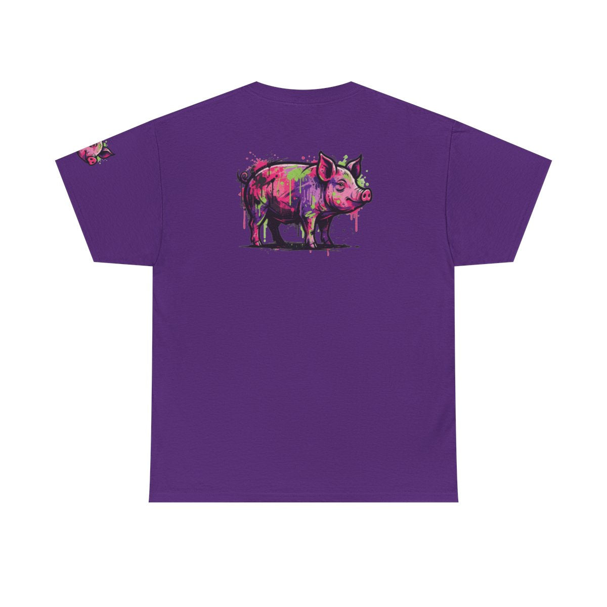 Color: Purple | Barnyard Pig Premium Graphic Tee