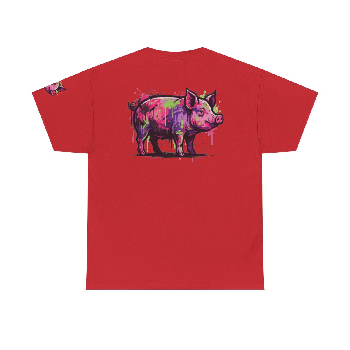 Color: Red | Barnyard Pig Premium Graphic Tee