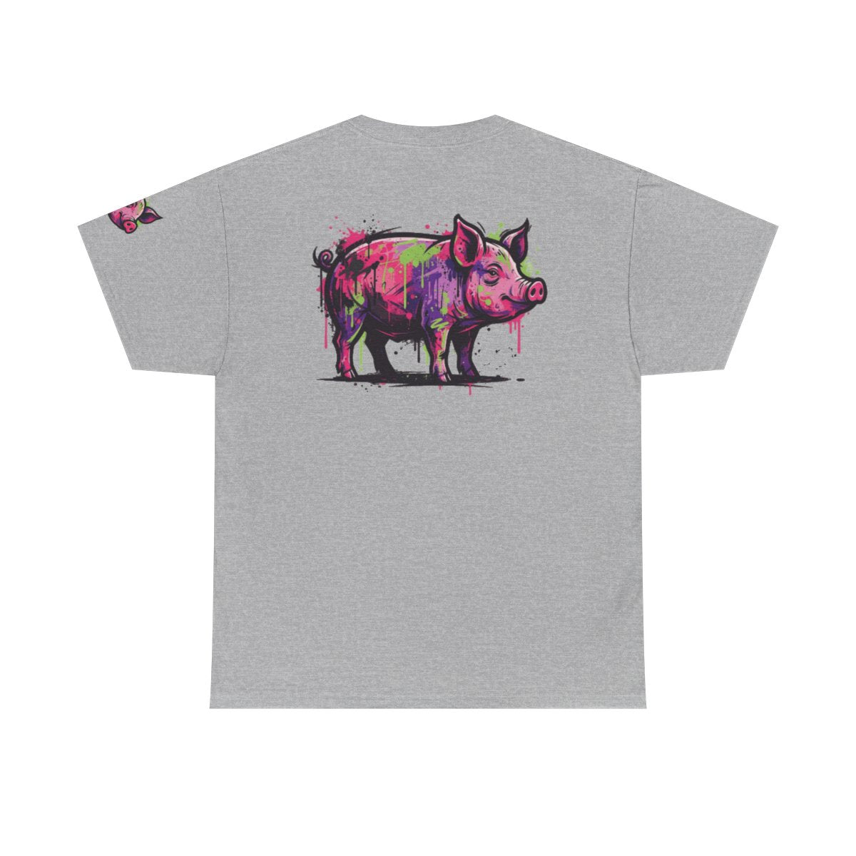Color: Sport Grey | Barnyard Pig Premium Graphic Tee