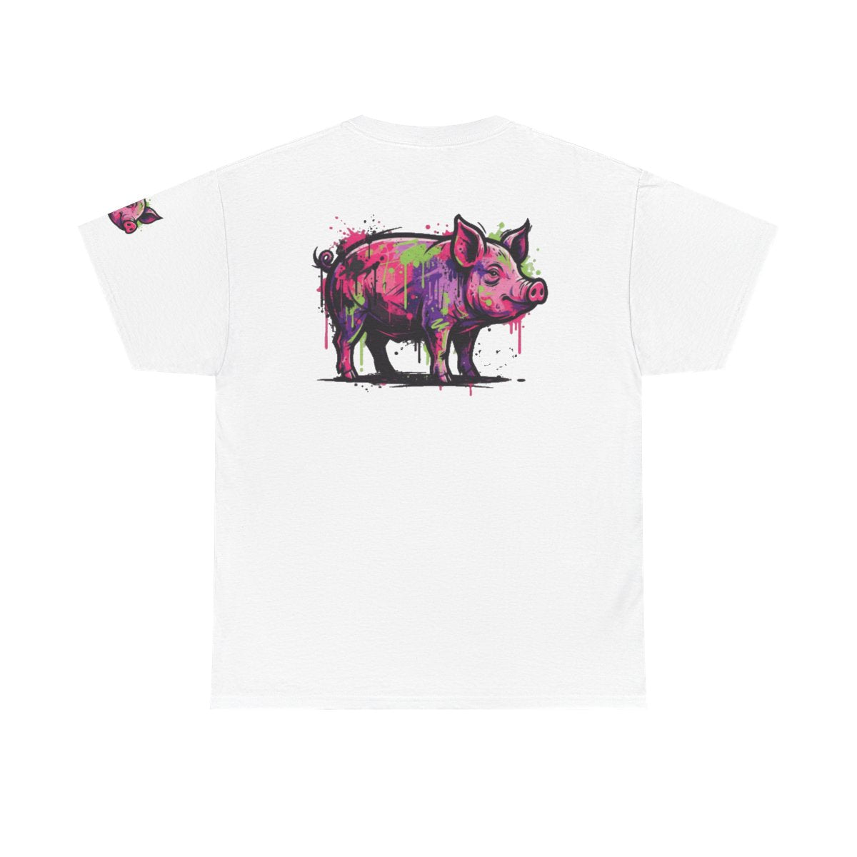Color: White | Barnyard Pig Premium Graphic Tee