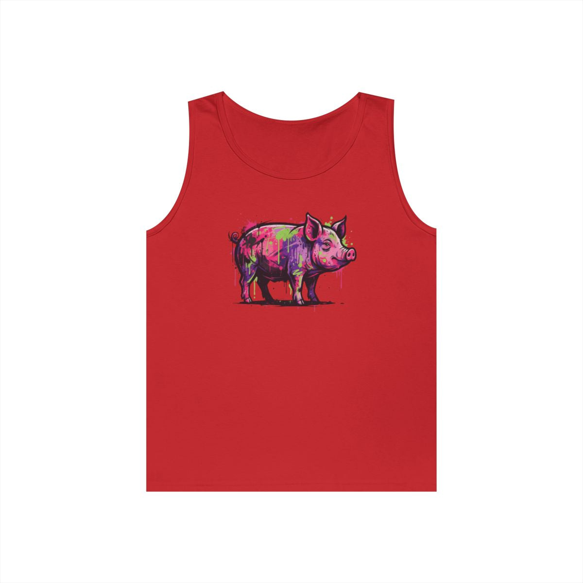 Color: Red | Barnyard Pig Tank Top
