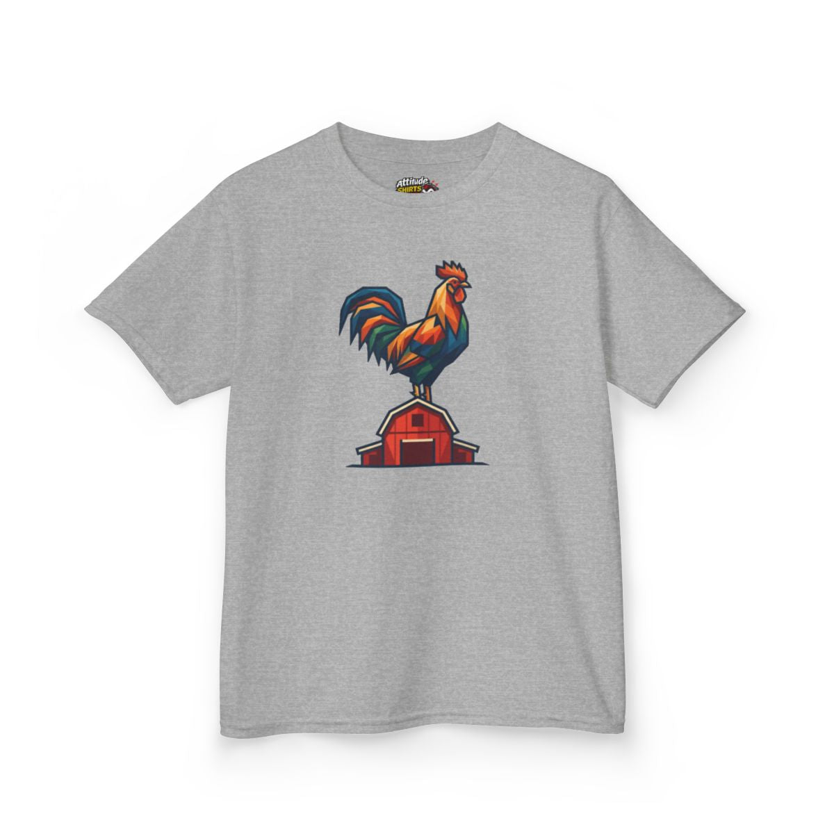 Color: Sport Grey | Barnyard Rooster Kids Tee
