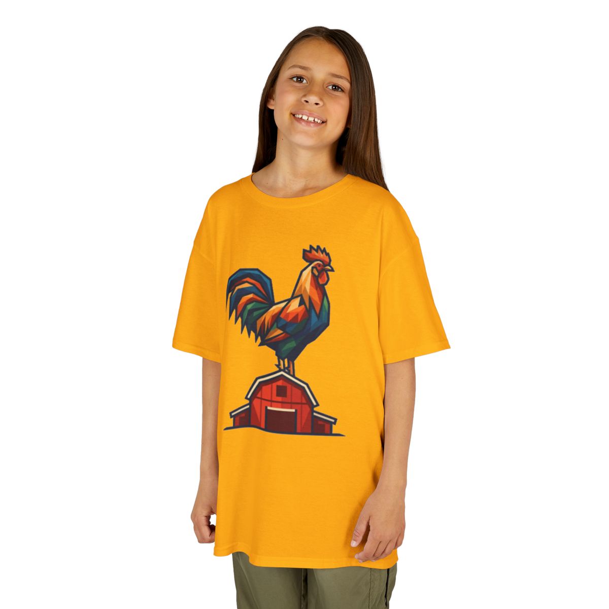 Color: Gold | Barnyard Rooster Kids Tee