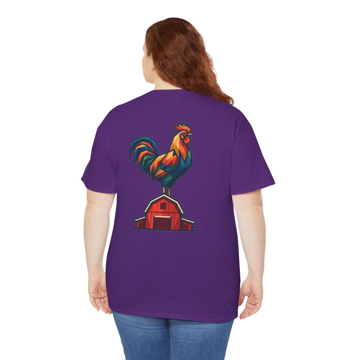 Color: Purple | Barnyard Rooster Premium Graphic Tee
