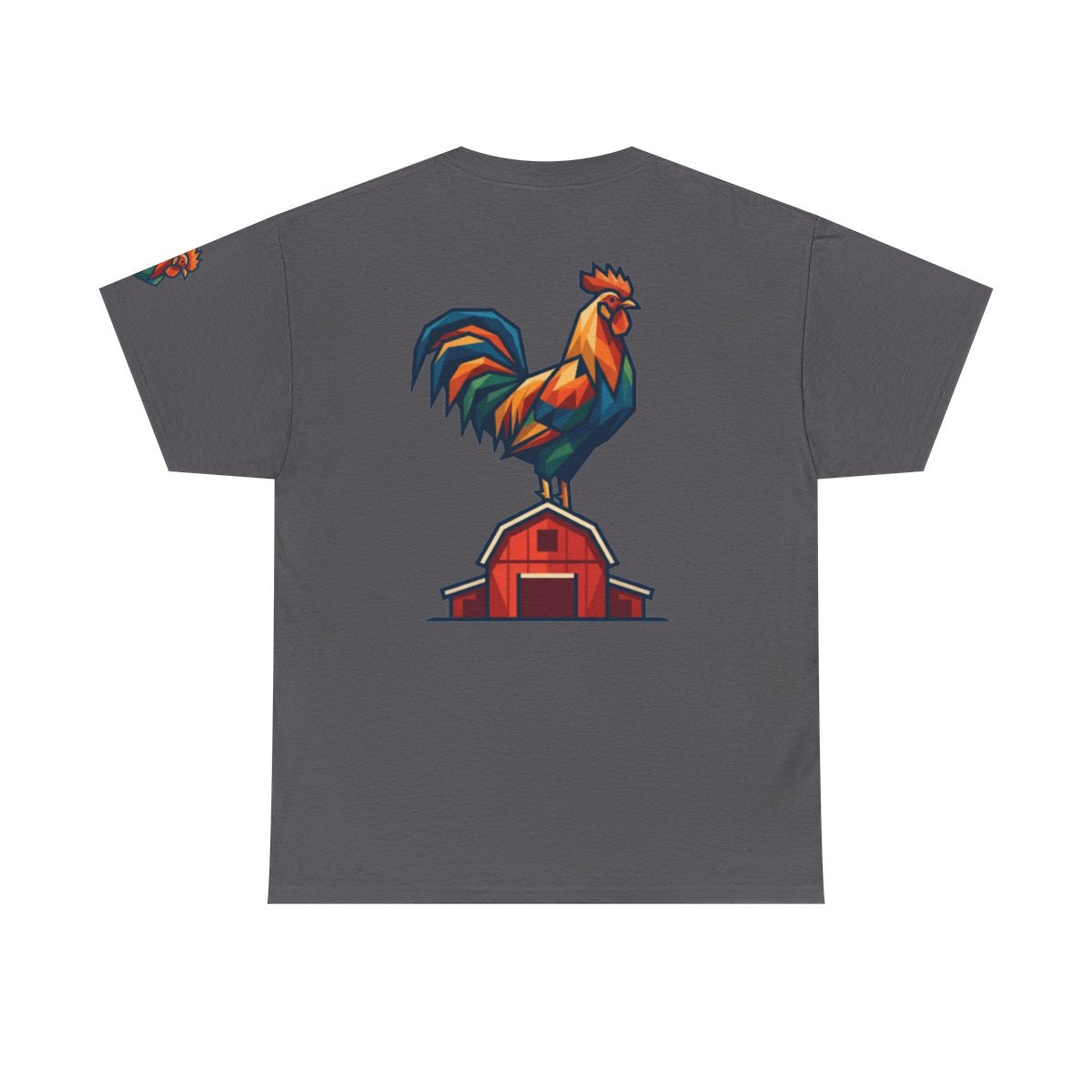 Color: Charcoal | Barnyard Rooster Premium Graphic Tee