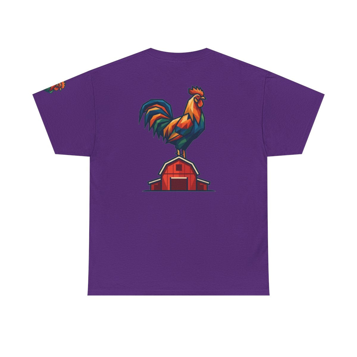 Color: Purple | Barnyard Rooster Premium Graphic Tee