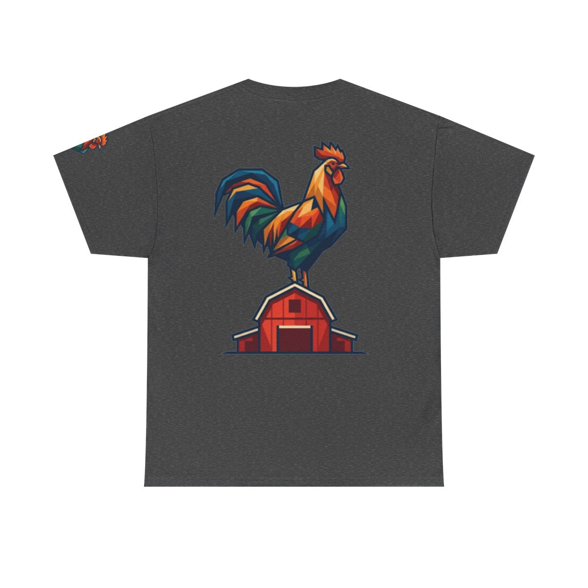 Color: Dark Heather | Barnyard Rooster Premium Graphic Tee