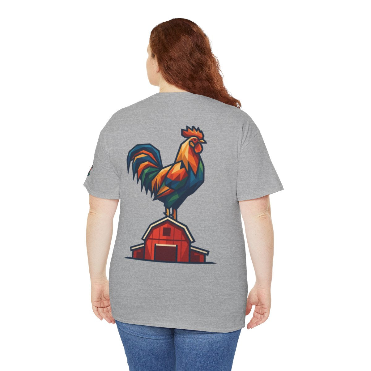 Color: Sport Grey | Barnyard Rooster Premium Graphic Tee