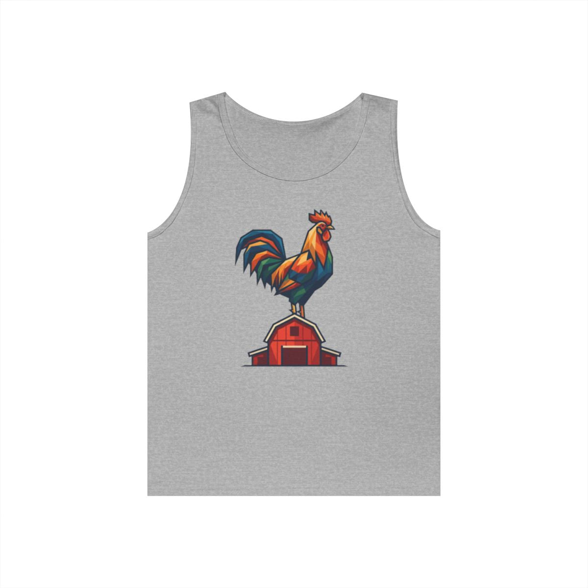 Color: Sport Grey | Barnyard Rooster Tank Top