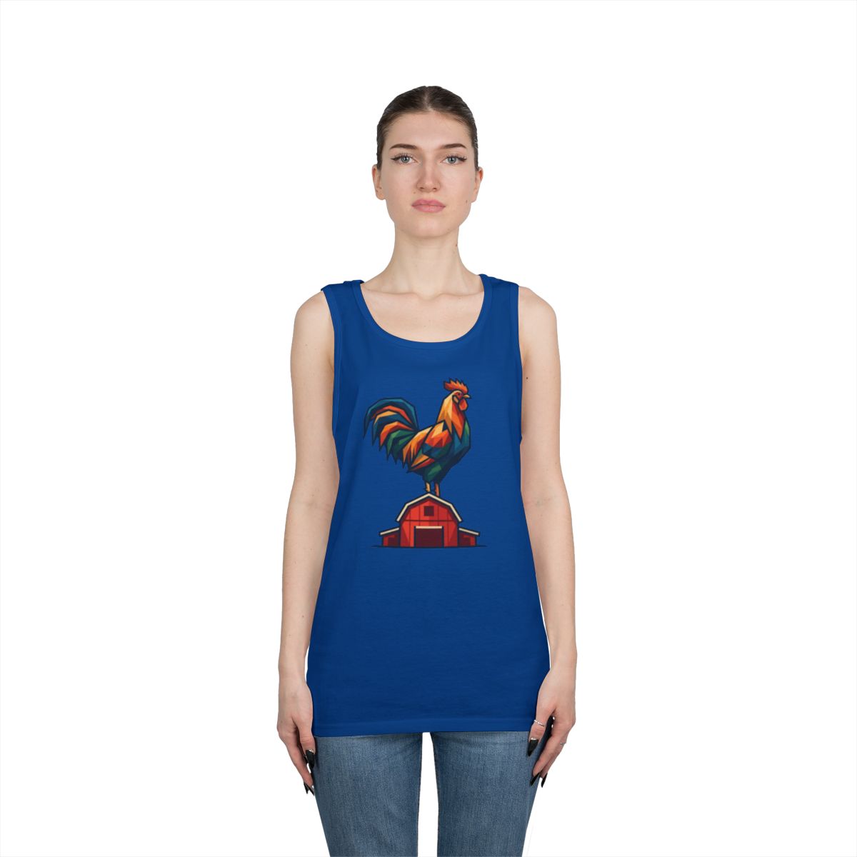 Color: Royal | Barnyard Rooster Tank Top