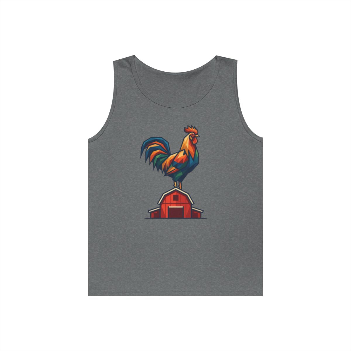 Color: Graphite Heather | Barnyard Rooster Tank Top