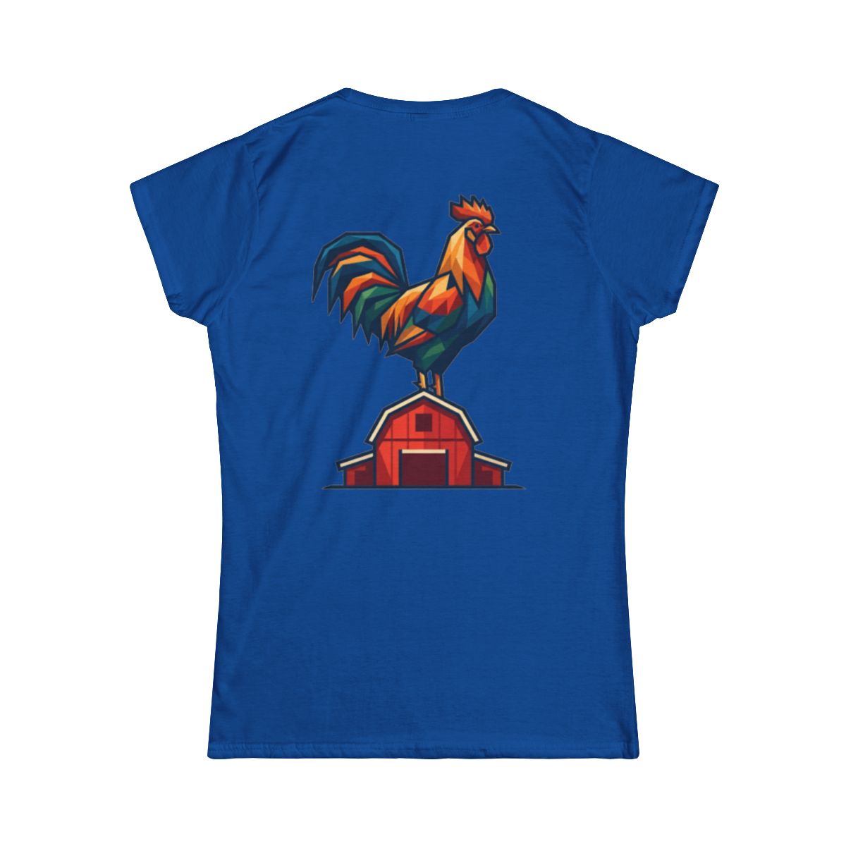 Color: Royal | Barnyard Rooster Women's Tee