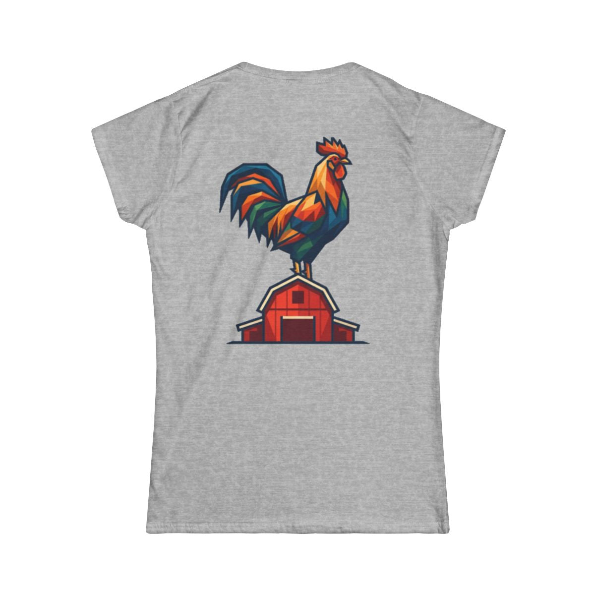 Color: Sport Grey | Barnyard Rooster Women's Tee
